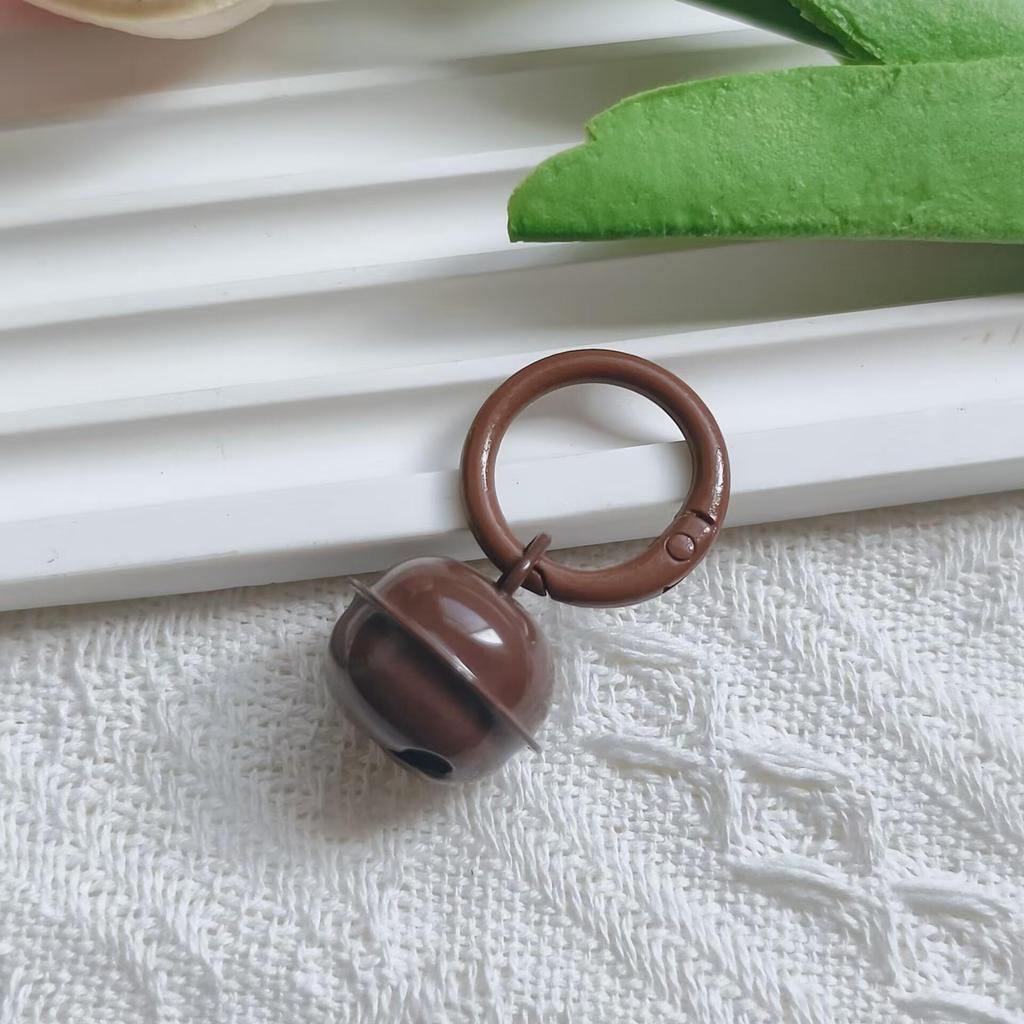Portachiavi Ciondolo Campanella Colore Caramella con Moschettone a Molla Smaltato per Gioielli Fai da Te e Accessori per Borse