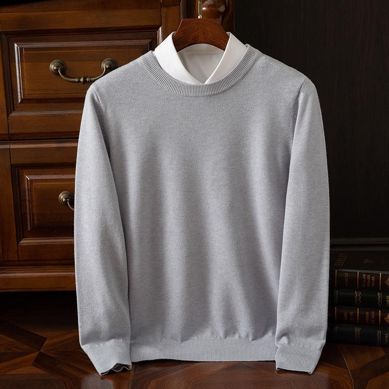 2025 Kasjmier Trui Ronde Hals Pullovers Heren Los Oversized M-3XL Gebreide Onderhemd Herfst Winter Nieuw Koreaans Casual Heren Top
