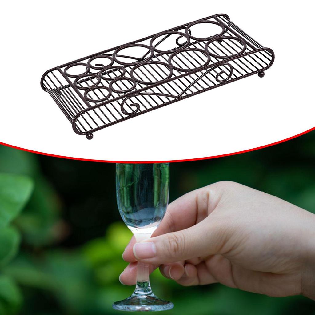 Glass Stand, Holder, Sturdy Display Stand for Bar Accessories, Compact Holder Tasting