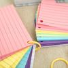 500/300 Sheets Index Cards Colored Index Cards Spiral Bound Index Cards with PVC Cover Easy to Tear Lined Revision Card