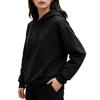 2025 autumn and winter new hooded sweater women's solid color college style loose casual velvet popular trendy brand Japanese and Korean style