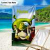 1PC Custom Name Beach Towel Friendship Shrek Beach Towel, Suitable for Camping, Travel, Beach Accessories, Super Absorbent, Family Gift