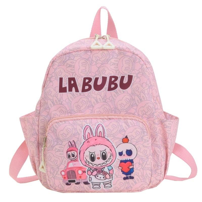 Stylish And Colorful Labubu Kids Backpack For School Featuring Fun Anime Patterns