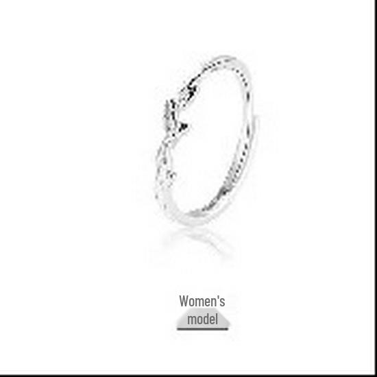 Elegant Adjustable Women's Ring: High-Grade, Shiny, Light Luxury Design, Exquisite and Sparkling.