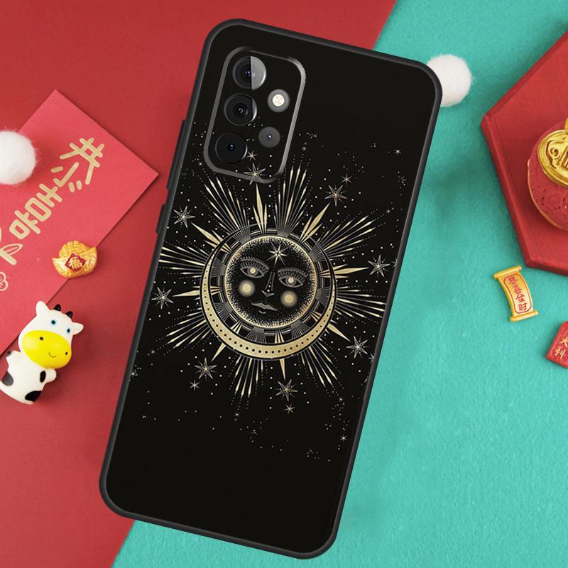 SUN AND MOON Mystic Zodiac Case For Samsung Galaxy A55 A35 A15 A54 A34 A14 A52 A32 A12 A13 A33 A53 A17 A16 A26 A36 A56