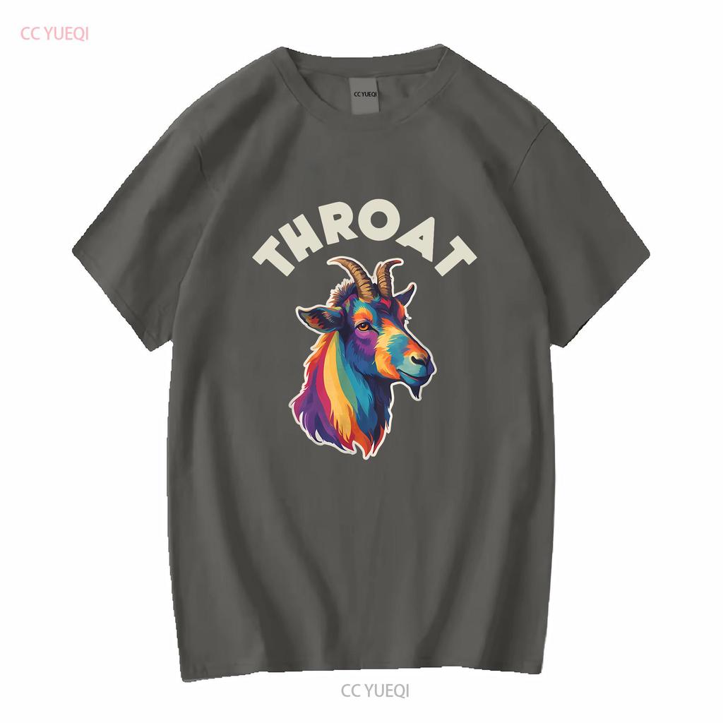 NEW LIMITED Funny Throat Goat Adult Humor Design Best Idea T Shirt S 3XL Vintage Washed Stylish Versatile Breathable Soft