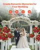 VEVOR Flower Balls Arrangement Bouquet 10 PCS, 240 Mm Wedding Red Roses Centerpieces