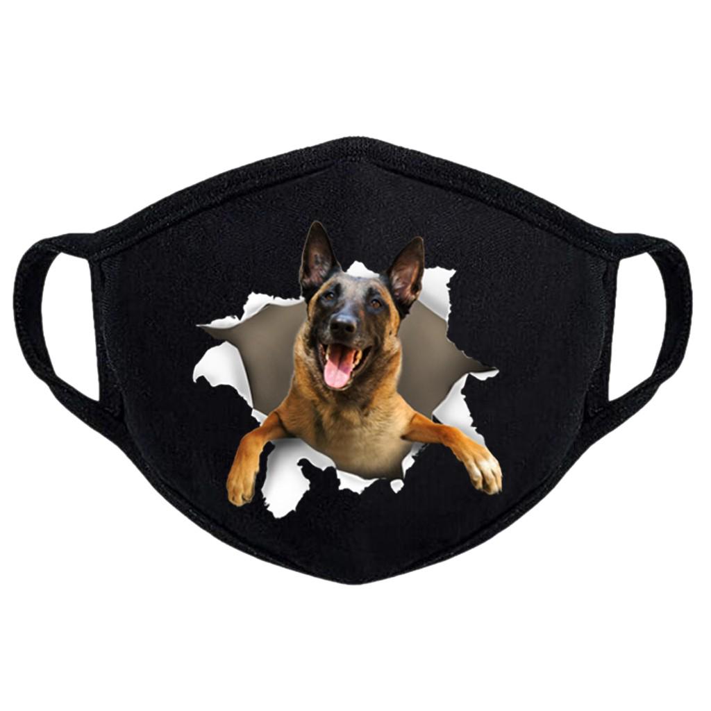 Unisex  Windproof Reusable Pet Dog Print Mask