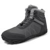 New Outdoor Snow Boots Men's Thickened-soled Waterproof Five-finger Cotton Shoes Women's Large-size Wide Mountaineering Shoes