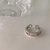 Copper Contemporary Vintage Ring For Women With Luxurious Gold Finish And Dazzling Geometric Diamond Detailing