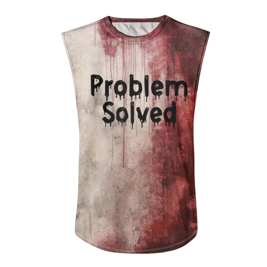 Men's Halloween Horror Texture Print Casual Sports Loose Sleeveless Vest