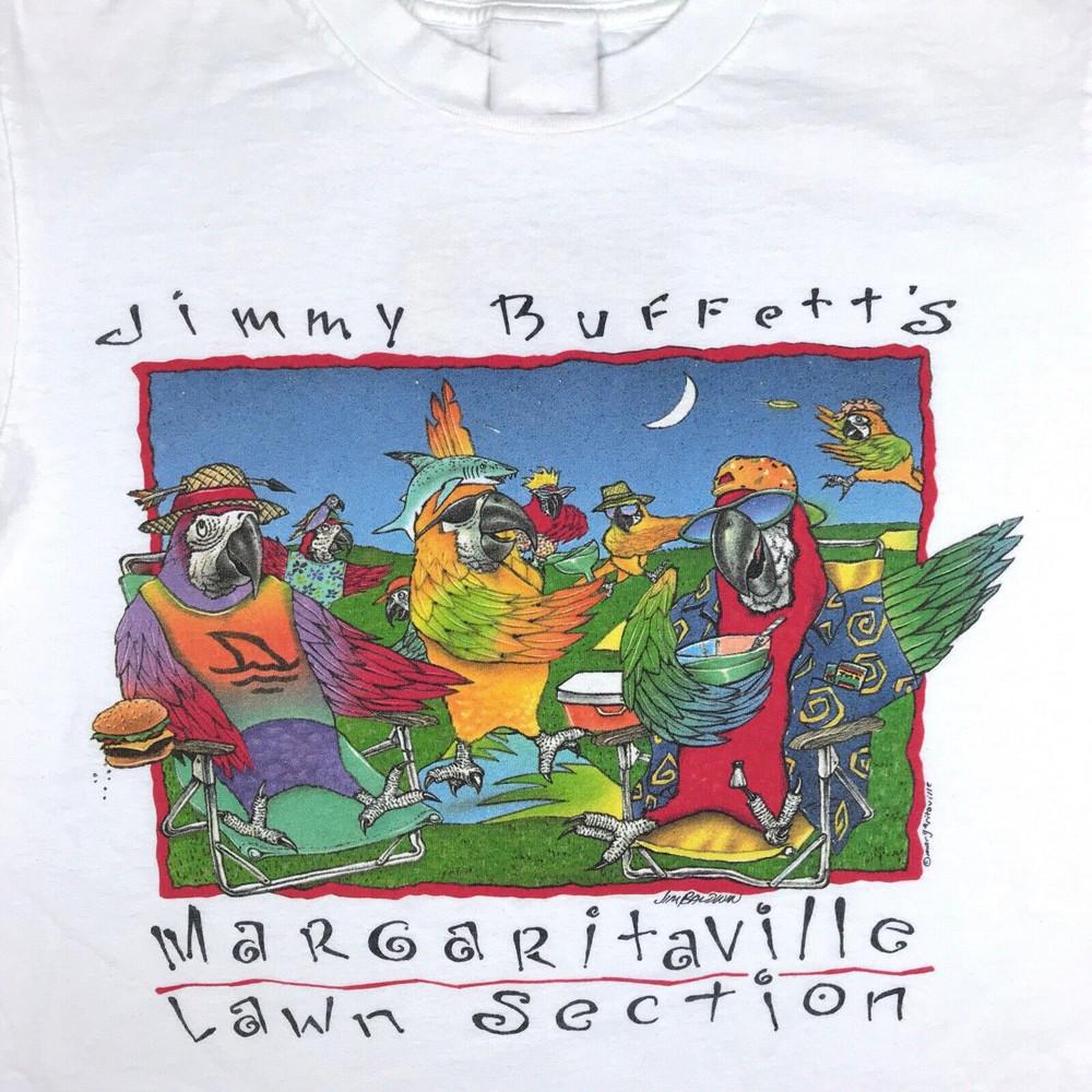 vintage JIMMY BUFFETT LAWN SECTION CONCERT Short Sleeve T-Shirt Unisex T-Shirt S