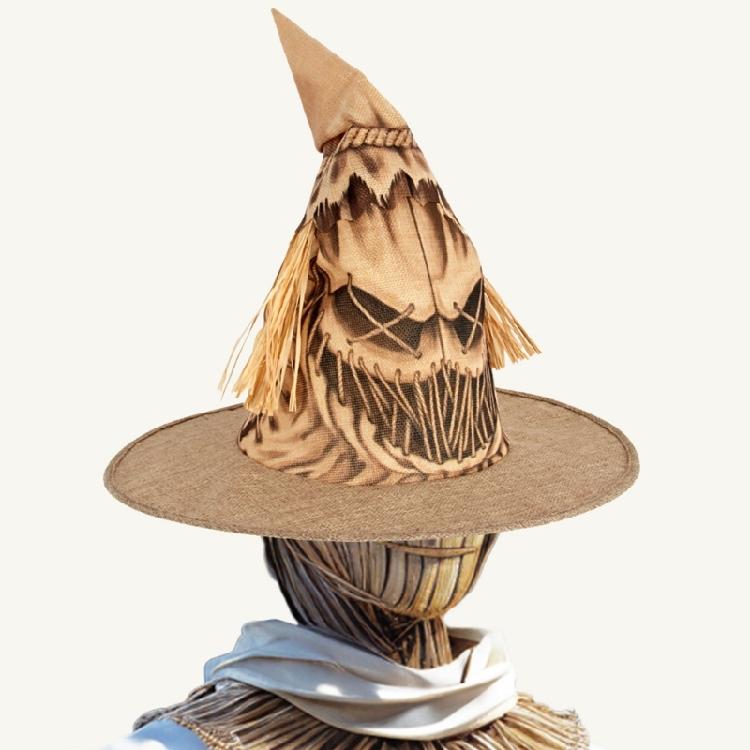 Eye Catching Scarecrows Witch Hat Festival Celebration Hat Unisex Halloween Hat for Role Playing Activity