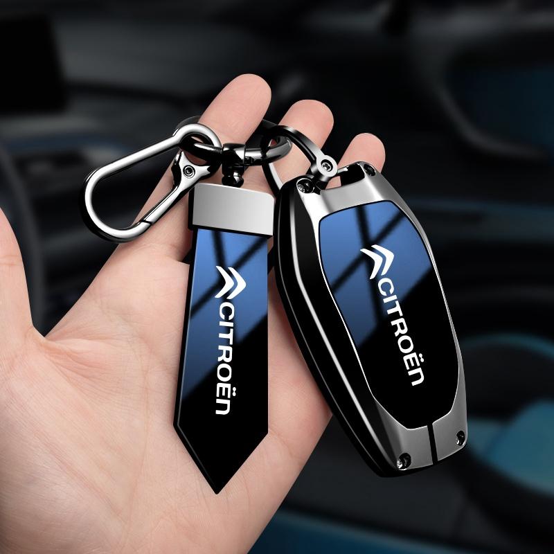 Zinklegering High-end Auto Sleutelhoesje Voor Citroen C1 C2 C3 C4 C5 C6 VTS Xsara C-Crosser Berlingo Jumpy Sleuteletui Sleutelhanger Accessoires