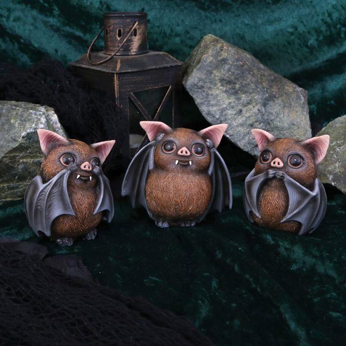 Nemesis now - three wise bats - statuette de 8,5 cm