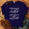 I Trust The Next Chapter Because I Know The Author Print T Shirt Short Sleeve O Neck Loose Women Summer Cool Tshirt Ladies Tee S