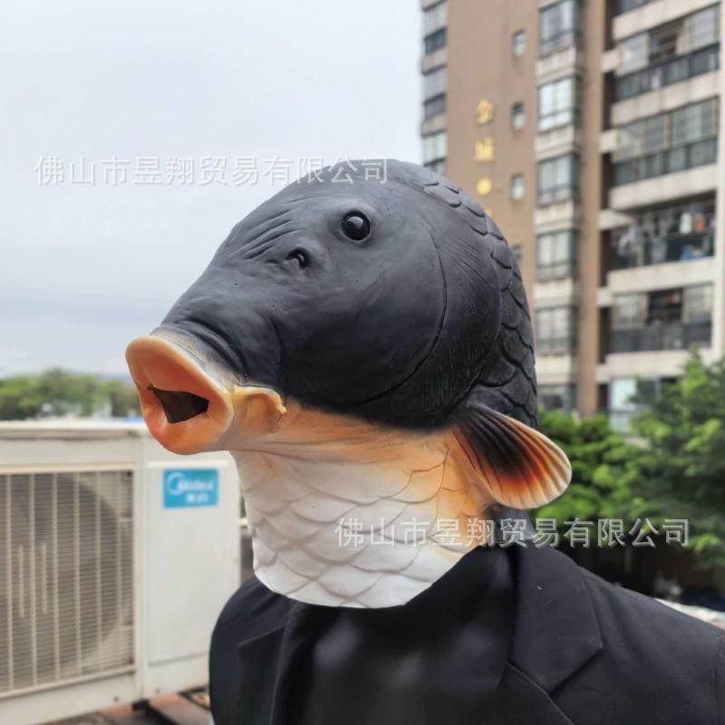 Halloween Party Prank Funny Animal Mask Sea Animal Dog Headgear Funny Animal Walrus Latex Mask