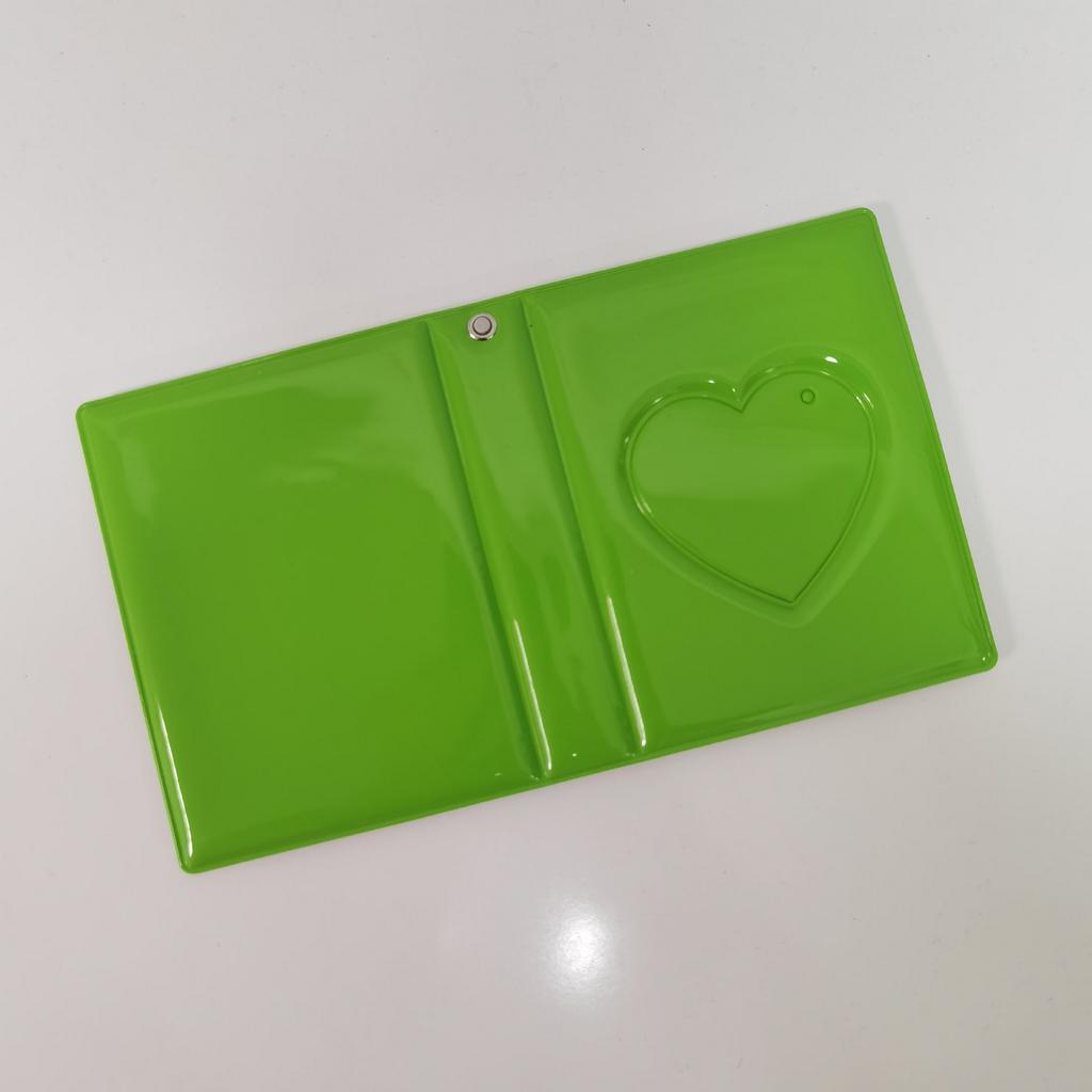 Heart Shaped Hollow Mirror Plate 3-inch Single Grid Polaroid Photo Album Idol Album Small Card Storage Album