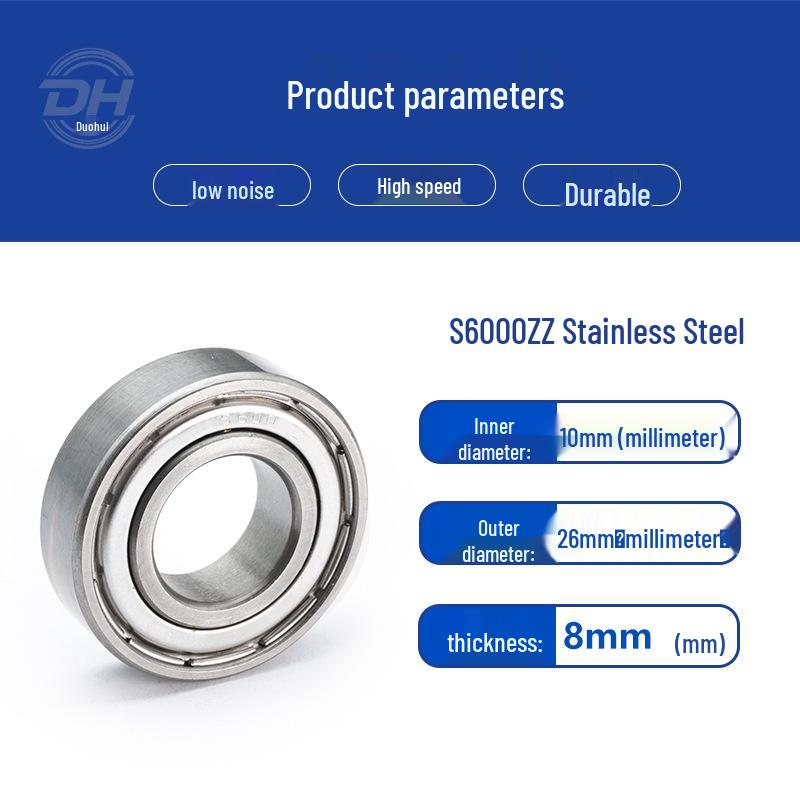 Precision Stainless Steel Ball Bearings: Deep Groove 6007, 6008, Miniature 6003