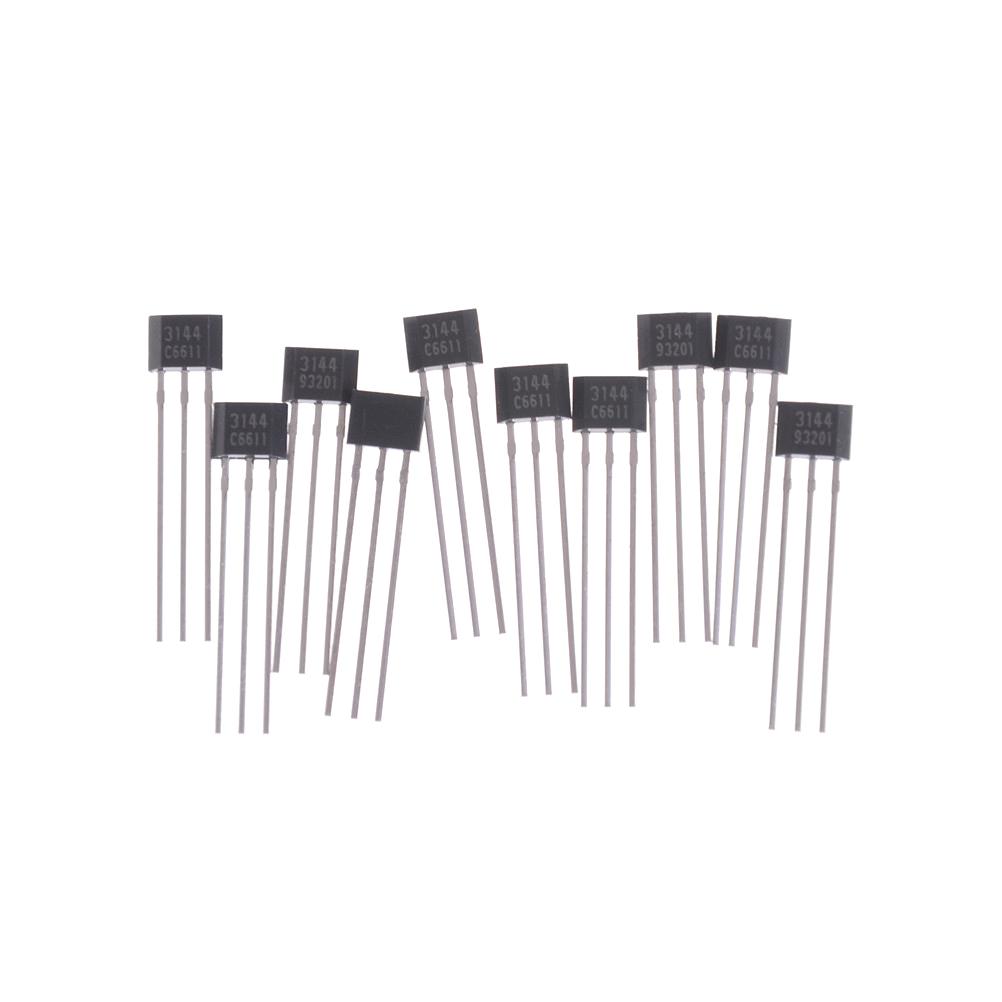 10pcs A3144 A3144E OH3144 Y3144 3144 Hall Switch Effect Sensor Hall Sensor Motor Brushless Motor Electric Motor TO-92UA