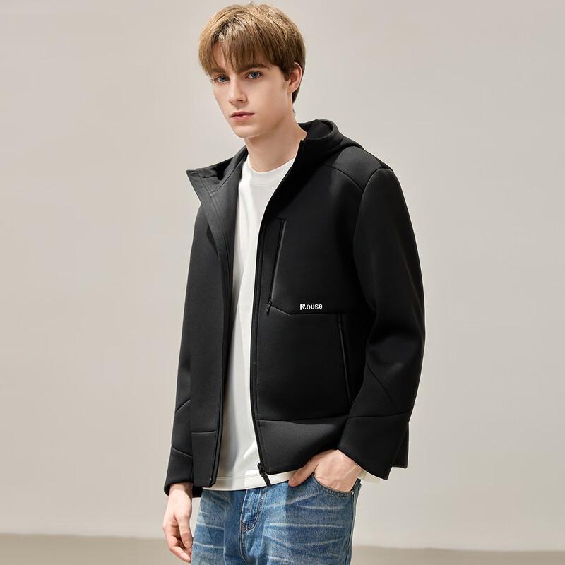 Luotz Herren Herbst/Winter Kapuzen-Outdoorjacke