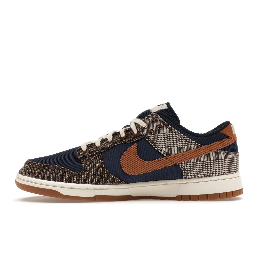 Nike Dunk Low Tweed Kord Unisex Sneaker Braun Mitternachtsblau Ale-Braun FQ8746-410