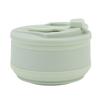 500ml Folding Cup Silicone Portable Heat Resistant Water Drinking Tea Collapsible Cup for Outdoor Business Trip Light Green 500ml