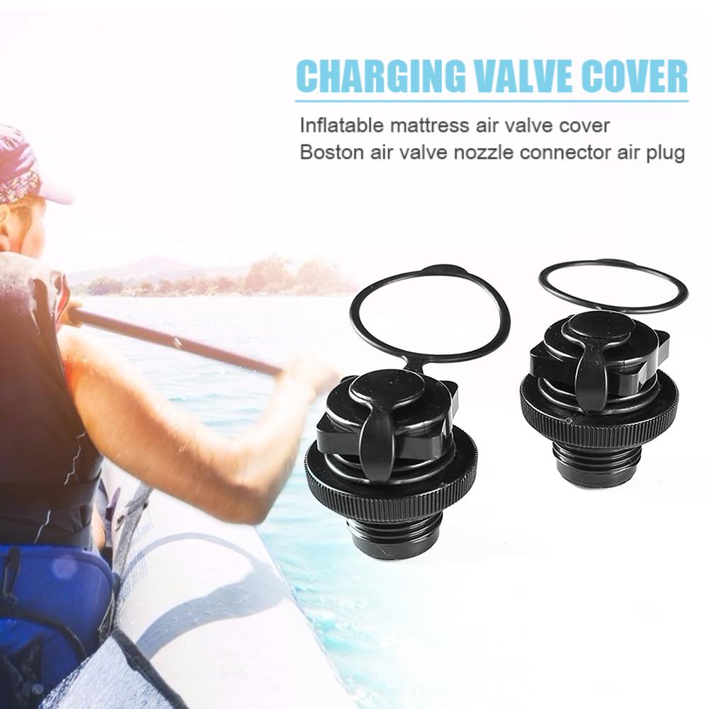 2-10Pcs Kayak Raft Plug Replacement Air Valve Nozzle Cap Air Mattress Plug Replacement Boston Valve for Inflatable Boat Kayak