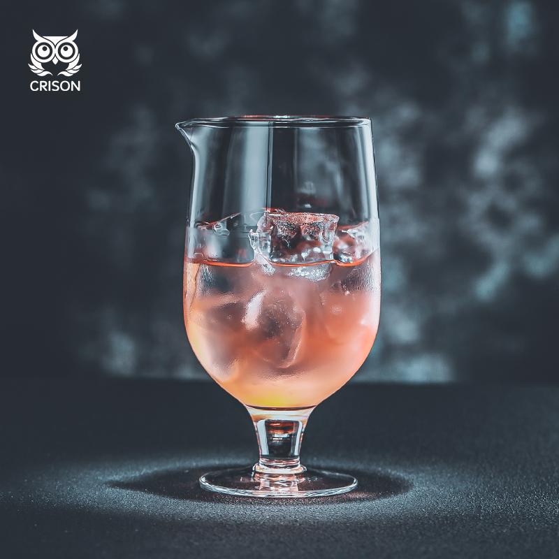 MG802 CRISON 800ml Japanese style cocktail shaker, bar tool, crystal glass handmade shaker Bartender Mixology China Mainland