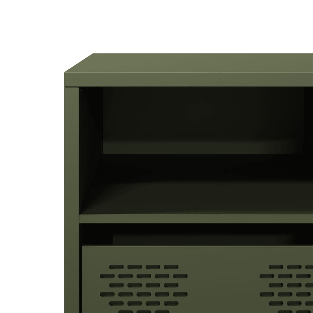 TV Stand Olive Green 135 x 39 x 43.5 cm Cold Rolled Steel