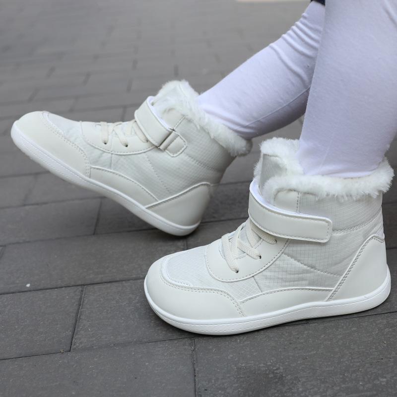 Dětské zimní boty s širokou špičkou barefoot Vhodné Dětské Zesílené Vodotěsné Bavlněné Boty