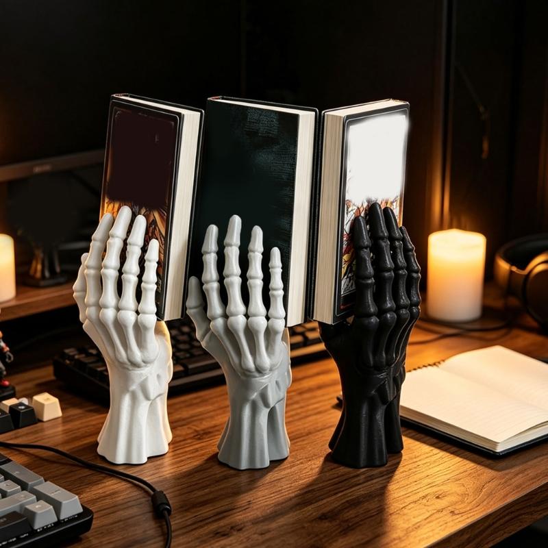 Hand Display Stand for Table, Shelf, or Entryway Use, Skeletal Style Holder for Collectibles and Daily Use Display