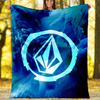 V-VOLCOM LOGO4 printed throw blanket—lightweight,soft,warm;versatile blanket for all seasons—perfect as &air-conditioning throw,nap blanket