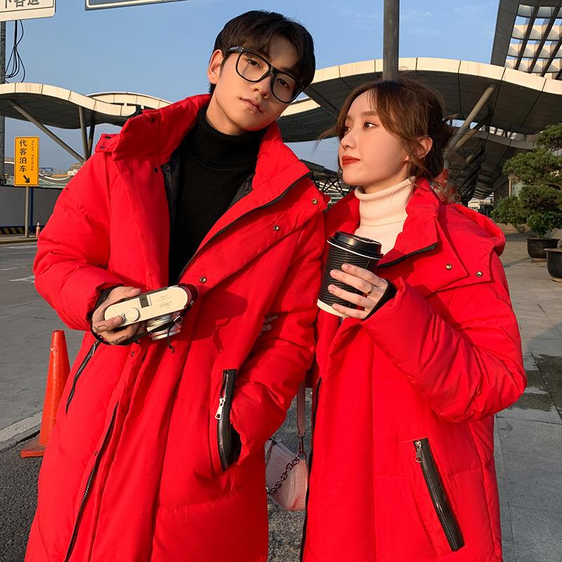 Winter Thick Women Down Jacket Fashion Hooded X-Long Warm Duck Down Coat High Quality Brand Clothing Plus Size