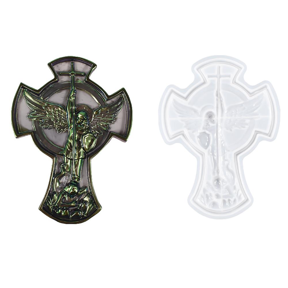 Angel Cross Silicone Resin Tray Mold Storage Tray Epoxy Resin Casting Silicone Mould Fruit Plate Jewelry Dish Silicone Molds