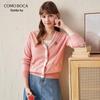 Women's V-Neck Thickened Wool Cardigan