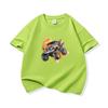 Kids Cotton T Shirt Bright Splash Offroad Vehicle Print Crew Neck Short Sleeve Tee Casual Breathable Boys Girls Summer Tops