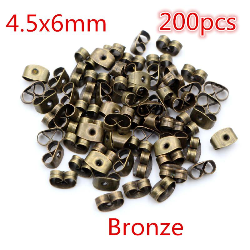 Multi-colors Metal and Plastic Earring Back Plug Cap Nail Accessories Anti-allergic Anti-inflammatory DIY Jewelry Accessories