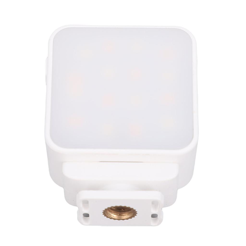 LED Video Light Fit for Pocket 3 Action Camera Fill Light Vlog Selfie Light with 16 LED Beads for Video Recording White