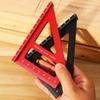 Metric Woodworking Square Protractor 3D 45/90 Degree Layout Aluminum Alloy Miter Measuring Triangle Ruler Carpenter Toolsolss