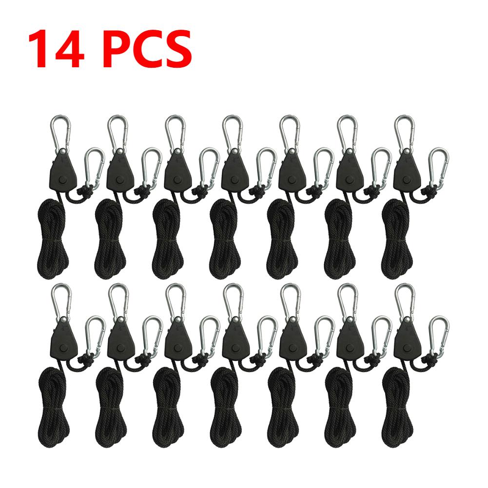 20-2PCS Hanger Pulley Ratchets Kayak Rope Rope Pulley 1/8 Lift Pulley Lock Tie Down Strap 1.6M Sky Curtain Tent for Camping