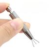 Mini Tweezer 4 Claws Jewelry Beads Pick-up Tool Diamond Gems Prong Holder Catcher Grabber Stainless Steel Body Piercing Tools