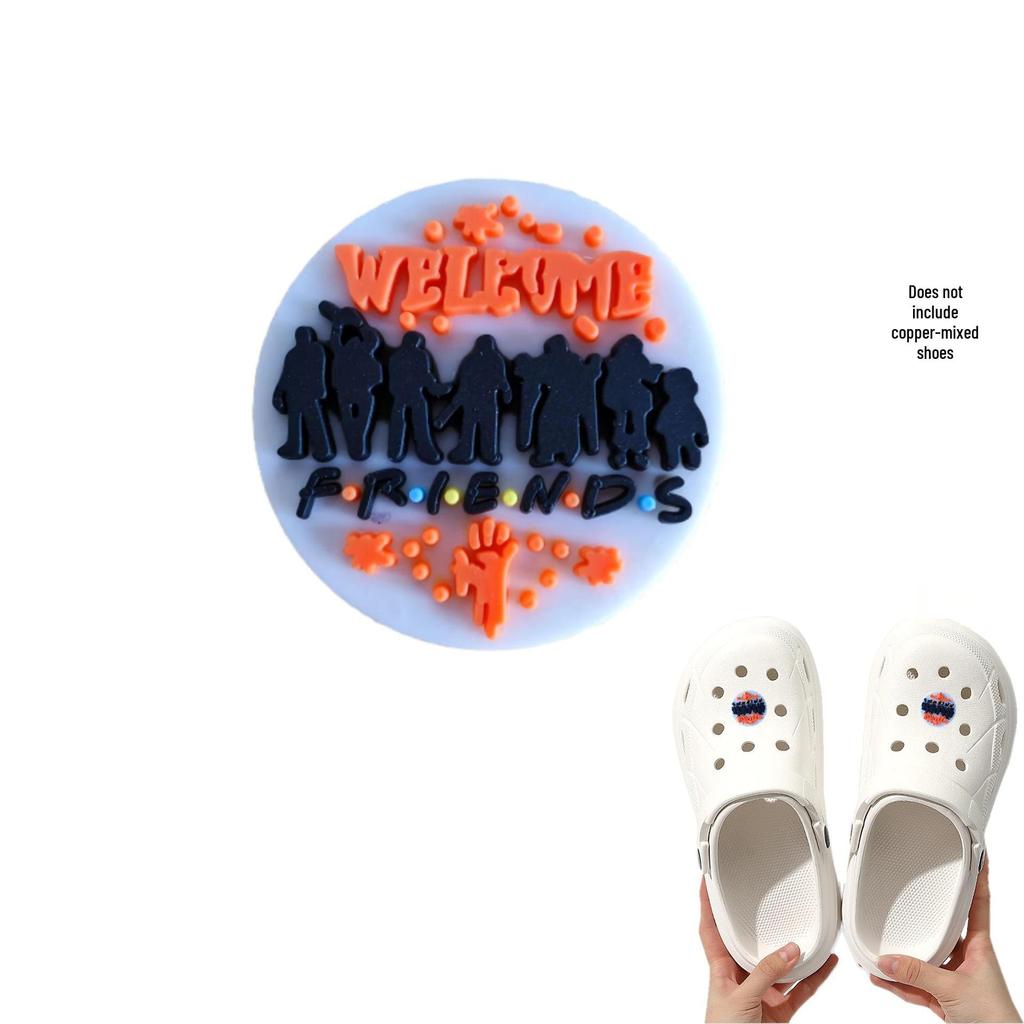 Halloween Cartoon Shoe Charms - Cute Detachable Accessories for Cross-Border Shoes