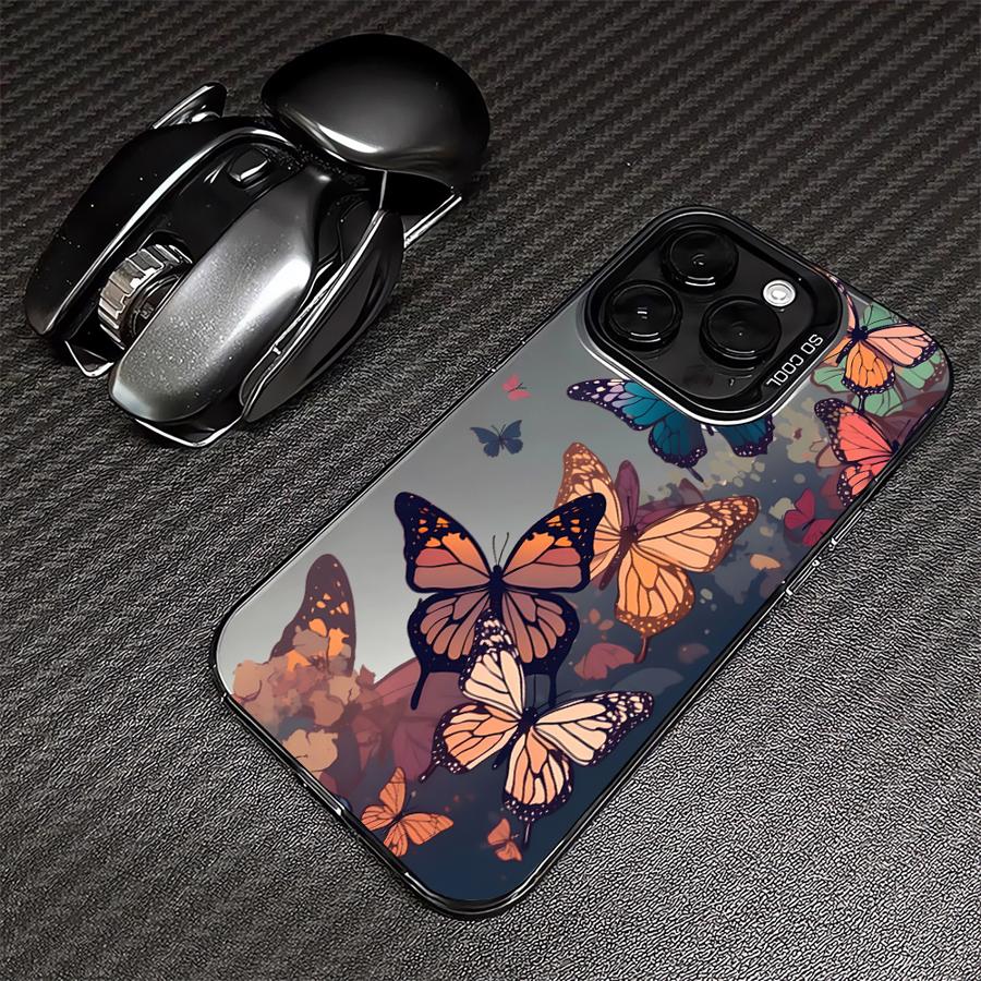 Cartoon-Schmetterlingshülle für iPhone 17 Pro Max 14 Plus Air 13 11 16 12 Pro 15 Handyhülle