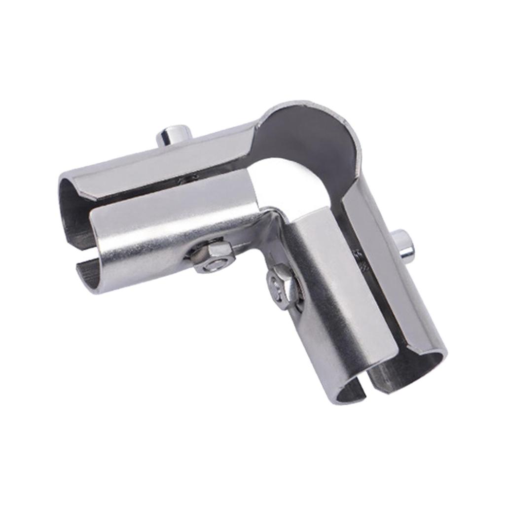 Stainless Steel Tube Connector Tube Clamp Joint for Shelf Frames Round Pipe Connection Drying Racks Round Pipe Flower Sheds