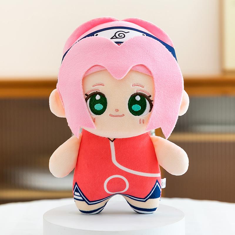 Poupée en Peluche Coton Naruto 2D Tendance Nouvelle Poupée Peluche Anime Naruto Mignonne Peluche Périphérique Animaux en Peluche Mini Poupée Jouet Cadeaux About 23cm