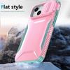 For iPhone 15 Case PC+TPU Anti-Slip Phone Cover with Slide Camera Lid