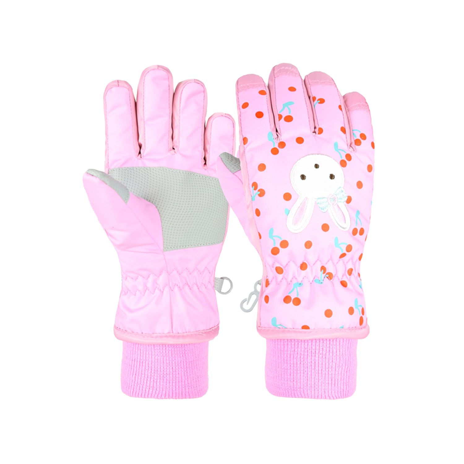 

Зимние лыжные водонепроницаемые и с и водонепроницаемые ветрозащитные и флисовые и потери Идеально подходят для снежков и зимнего отдыха на открытом воздухе L Кролик Детские варежки, Теплые,