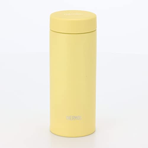Thermos Water Bottle Vacuum Insulated Mobile Mug 350ml Yellow Few parts and easy to clean Screw type that closes tightly Stainless steel bottle JON-35