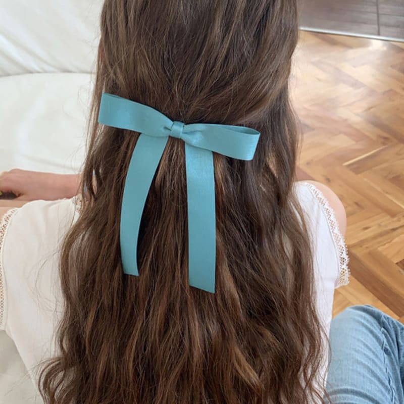FANTASTIC PLANET Romantic Ribbon Hair Pin (MINT SKY)